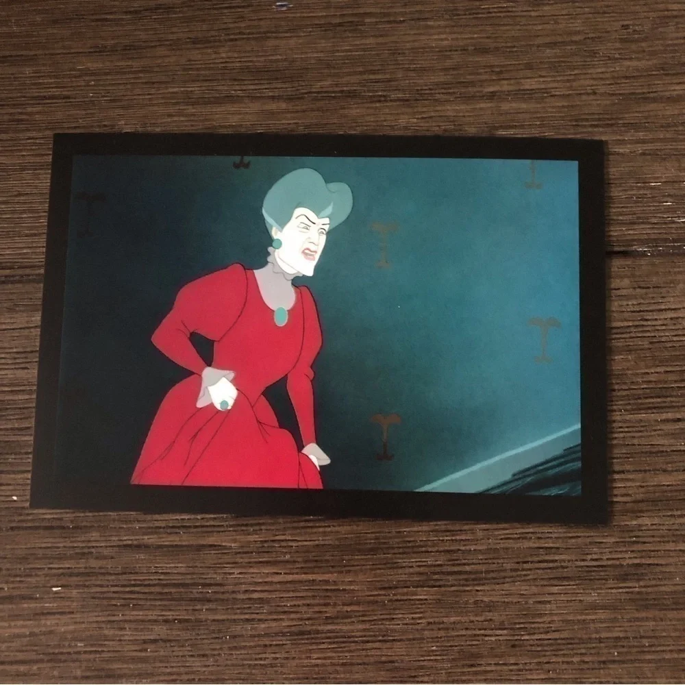 Disney Villains Postcards: Cinderella: Lady Tremaine and Lucifer 4 pack.